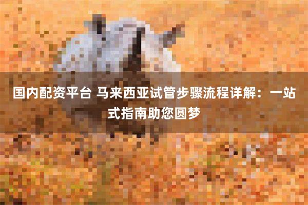 国内配资平台 马来西亚试管步骤流程详解：一站式指南助您圆梦