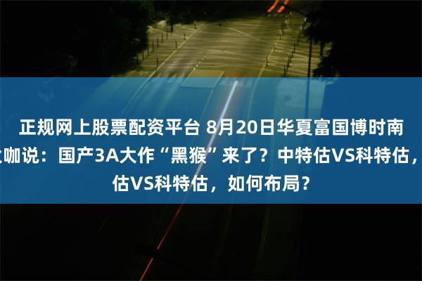 正规网上股票配资平台 8月20日华夏富国博时南方等基金大咖说：国产3A大作“黑猴”来了？中特估VS科特估，如何布局？