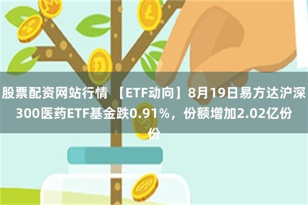 股票配资网站行情 【ETF动向】8月19日易方达沪深300医药ETF基金跌0.91%，份额增加2.02亿份