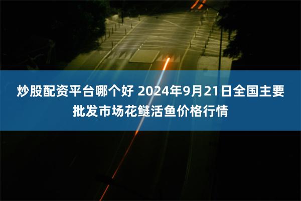 炒股配资平台哪个好 2024年9月21日全国主要批发市场花鲢活鱼价格行情