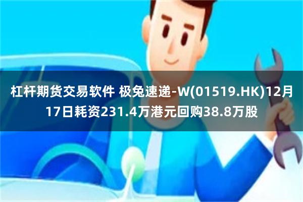 杠杆期货交易软件 极兔速递-W(01519.HK)12月17日耗资231.4万港元回购38.8万股